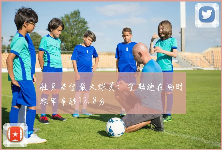 胜负差值最大球员：霍勒迪在场时绿军净胜12.8分